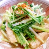 簡単！油抜き不要！水菜と油揚げのおひたし